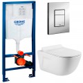 Инсталляция Grohe Rapid SL 38772001 + унитаз Meer MR-2106 безободковый с сиденьем