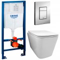 Инсталляция Grohe Rapid SL 38772001 + унитаз Fubini FB002 безободковый с сиденьем