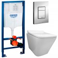 Инсталляция Grohe Rapid SL 38772001 + унитаз Fubini FB003 безободковый с сиденьем