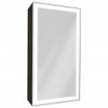 Зеркало-шкаф Континент Mirror Box black LED 350x650 R