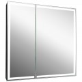 Зеркало-шкаф Континент Mirror Box black LED 800x800