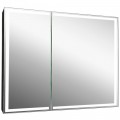 Зеркало-шкаф Континент Mirror Box black LED 1000x800