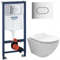 Инсталляция Grohe Rapid SL 38981000 + унитаз Fubini FB001 Victoria безободковый с сиденьем