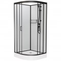 Душевая кабина Frank F410 M black без крыши