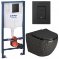 Инсталляция Grohe Rapid SL 38811KF0 + унитаз Grossman GR-4455BBLS безободковый с сиденьем