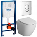 Инсталляция Grohe Rapid SL 38721001 + унитаз Niagara Vista NG-9301 безободковый с сиденьем