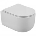 Унитаз подвесной BelBagno Soft-tor BB084CH-TOR+BB051SC безободковый торнадо