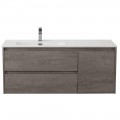 Тумба под раковину BelBagno Kraft 100 cemento grigio KRAFT-1000-2C-1A-SO-CG-L