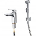 Смеситель для раковины Aquatek Вега AQ1012CR с гигиеническим душем