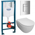 Инсталляция Grohe 38811000 + унитаз Bloomix Diva MD1211R/UF3 безободковый с сиденьем