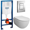 Инсталляция Grohe 38772001 + унитаз Bloomix Diva MD1211R/UF1 безободковый Ceramic+ с сиденьем