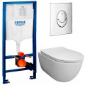 Инсталляция Grohe Rapid SL 38721001 + унитаз Bloomix Diva MD1211R/UF1 безободковый Ceramic+ с сиденьем