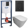 Инсталляция Grohe 38811KF0 + унитаз Bloomix Arum 1303SB безободковый с биде и смесителем