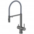 Смеситель для кухни Felice 1314 gun metal-grigio