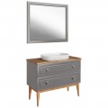 Комплект мебели ASB-Woodline Каталина 100 grey