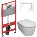 Инсталляция TECE 9400413 + унитаз Bloomix Ultra MD1204R/UF3 безободковый с сиденьем