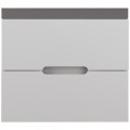 Тумба с раковиной Style Line Матис 70 подвесная белый матовый/серый шёлк