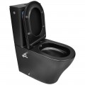 Унитаз Bloomix Black Barron 3.0 AD3091SBT/UF1 Ceramic+ безободковый торнадо с функцией биде и смесителем