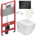 Инсталляция TECE 9400401-9240407 + унитаз Esbano Leon-WBN безободковый с биде и смесителем
