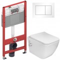 Инсталляция TECE 9400413 + унитаз Esbano Leon-WBN безободковый с биде и смесителем