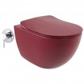 Унитаз подвесной Creavit Free FE322-00BR00E-0000 безободковый с функцией биде и смесителем