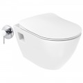 Унитаз подвесной Creavit Terra TP325-00CB00E-0000 Duck с функцией биде и смесителем