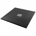 Поддон из литьевого мрамора STAROhome Solid 100x100 black matt