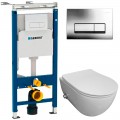 Инсталляция Geberit 458.125.21.1 + унитаз Bloomix Diva MD1211SB/UF3 безободковый с функцией биде и смесителем