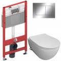 Инсталляция TECE 9400412 + унитаз Bloomix Diva MD1211SB/UF3 безободковый с функцией биде и смесителем