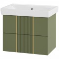 Тумба под раковину Brevita Vega 70 зелёный VEG-09070-0802Я