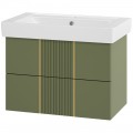 Тумба под раковину Brevita Vega 80 зелёный VEG-09080-0802Я