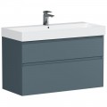 Тумба под раковину Allen Brau Infinity 100 1.210027.BGM blue grey matt