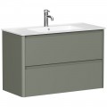 Тумба под раковину Allen Brau Gravity 100 1.370010.CGM cement grey matt