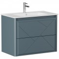 Тумба под раковину Allen Brau Paris 80 1.360001.BGM blue grey matt