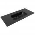 Раковина мебельная Aquanet Flat 100 чёрный матовый