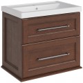 Тумба с раковиной ASB-Woodline Венеция 70 орех антикварный массив ясеня
