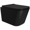 Унитаз подвесной Watersense Eva Pro Vortex Black безободковый торнадо