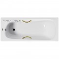 Ванна чугунная Vinsent Veron Concept VCO1407042H/VH0015GD 140x70 с ручками