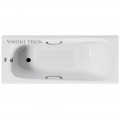 Ванна чугунная Vinsent Veron Concept VCO1407042H/VH0012BR-AS 140x70 с ручками и антискользящим покрытием