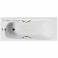 Ванна чугунная Vinsent Veron Concept VCO1507042H/VH0015GD-AS 150x70 с ручками и антискользящим покрытием