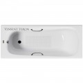Ванна чугунная Vinsent Veron Concept VCO1507042H/VH0012BL-AS 150x70 с ручками и антискользящим покрытием