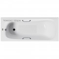 Ванна чугунная Vinsent Veron Concept VCO1707042H/VH0012CH-AS 170x70 с ручками и антискользящим покрытием