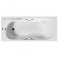 Ванна чугунная Vinsent Veron Aura VAU1707042H/VH0015CH-AS 170x70 с ручками и антискользящим покрытием