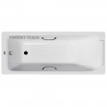 Ванна чугунная Vinsent Veron Italon VIT1707045H/VH0012BL-AS 170x70 с ручками и антискользящим покрытием