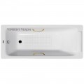 Ванна чугунная Vinsent Veron Italon VIT1707045H/VH0012GD-AS 170x70 с ручками и антискользящим покрытием