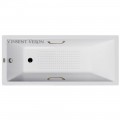 Ванна чугунная Vinsent Veron Square VSQ1407045H/VH0012BR-AS 140x70 с ручками и антискользящим покрытием