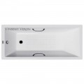 Ванна чугунная Vinsent Veron Square VSQ1707545H/VH0012BL-AS 170x75 с ручками и антискользящим покрытием