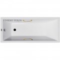 Ванна чугунная Vinsent Veron Square VSQ1707545H/VH0012GD 170x75 с ручками