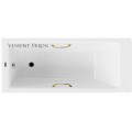 Ванна чугунная Vinsent Veron Tampa VTP1707042H/VH0012GD-AS 170x70 с ручками и антискользящим покрытием
