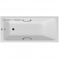 Ванна чугунная Vinsent Veron Kingston VKN1808050H/VH0012BL-AS 180x80 с ручками и антискользящим покрытием